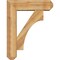 Ekena Millwork Westlake Craftsman Rough Sawn Bracket w/ Offset Brace, Western Red Cedar, 8"W x 28"D x 36"H BKT0806X28X36WTL04RWR - alternate 2